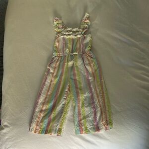 Peek Toddler Sleeveless Rainbow Jumpsuit